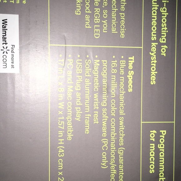 onn. RGB Mechanical Gaming keyboard - Picture 14 of 16